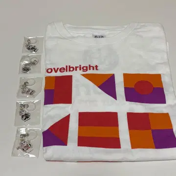 Novelbright 티셔츠 M 사이즈 메지루시 액세서리 5종 세트
