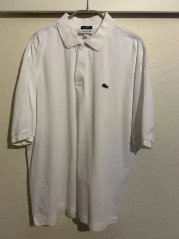 beams 별주 LACOSTE 반팔 피케 셔츠 화이트
