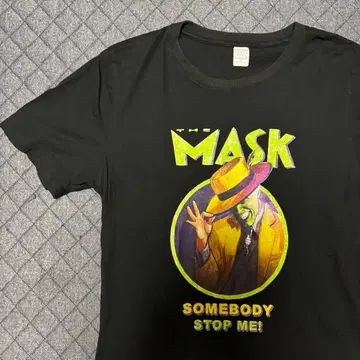 [레어] THE MASK 무비 T셔츠 영화 S 짧은 기장 마스크 90s