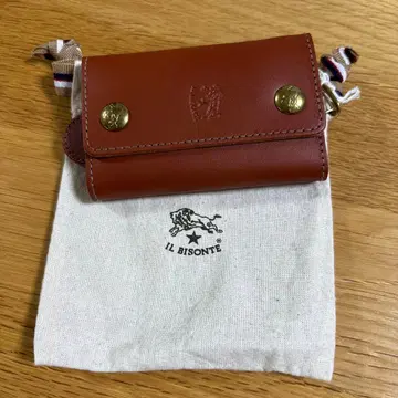 IL BISONTE 가죽 키케이스 브라운