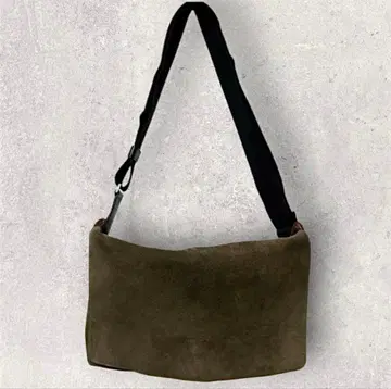 [ jack spade 잭스페이드 ] 스웨이드 올리브 숄더백