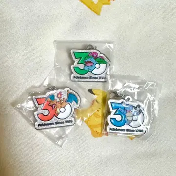 포켓몬 30주년 메탈 참 3종 세트