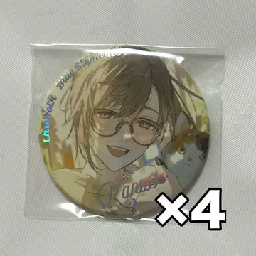 카나에 ChroNoiR Blue Memories 캔뱃지 4개
