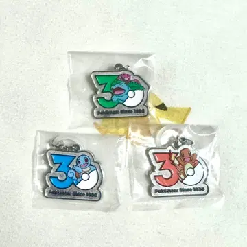 포켓몬 30주년 메탈 참 3종 세트