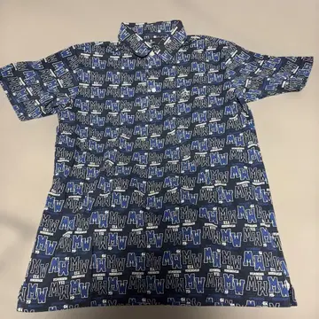 [새상품급] Munsingwear 반팔 피케 셔츠 올 패턴 L 사이즈