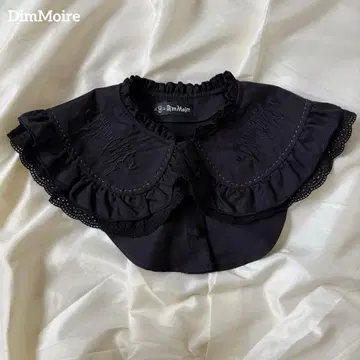 DimMoire 절 프릴 탈착식 옷깃 디무모아르 블랙
