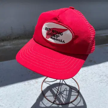 ( 구제 의류 ) 90's red wing mesh cap
