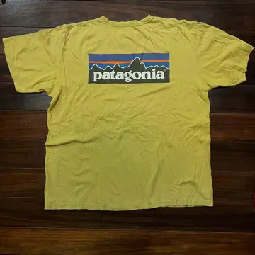 patagonia 로고 T셔츠 size:L 오가닉 코튼