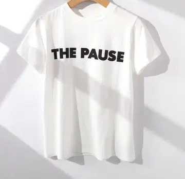 [ THE PAUSE ] THE PAUSE 티셔츠 화이트