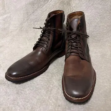 zara man Leather Ankle Boots Distressed