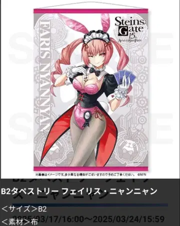 STEINS;GATE 마지 복권 B2 태피스트리 특전 페이리스 냥냥