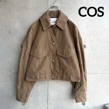COS 블루종 BOXY-FIT CROPPED JACKET 린넨 크롭 기장