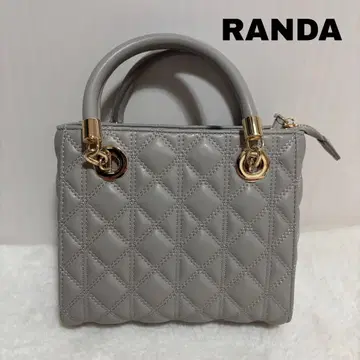 RANDA 새상품급 퀼팅 핸드백 그레이