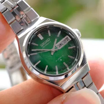 SEIKO Automatic 21JEWELS 그린 다이얼 자동 와인딩