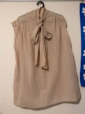 gallardagalante 보타이 블라우스 핑크 베이지