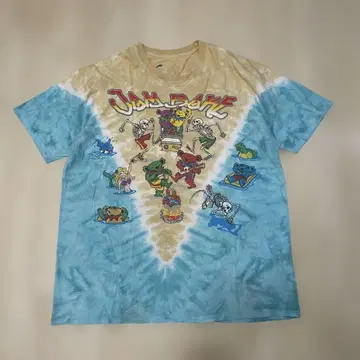 Grateful Dead JAM BAKE 타이 다이 티셔츠 리퀴드 블루