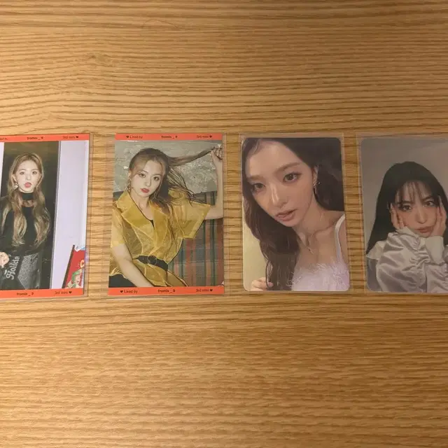 프로미스나인 포카 4장 처분