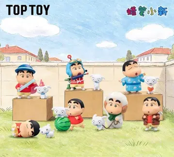 TOPTOY 짱구는 못말려 초기 레트로 일상 피규어 8종 BOX