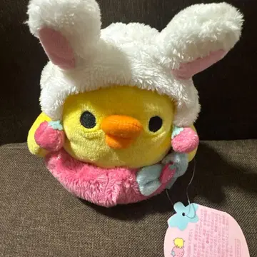 리락쿠마 키이로이토리 모두 딸기가 되렴 봉제 인형