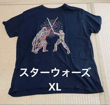 스타 워즈 티셔츠 XL 블랙 팝아트 베이더 루크