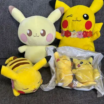 피카츄 봉제 인형 5점 묶음 판매