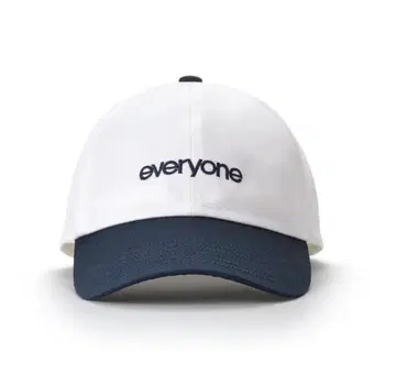 everyone og 로고 데일리 캡 (WHITE/NAVY)