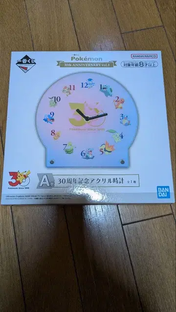 제일복권 포켓몬 30주년 기념 아크릴 시계 A상