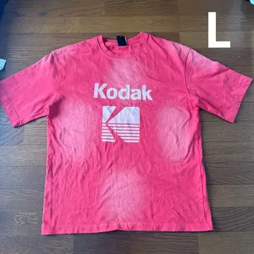 코닥 Kodak 티셔츠 빨간색 레드 L 사이즈