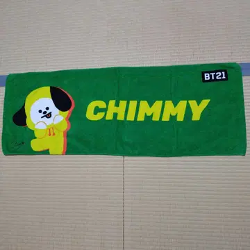 BT21 CHIMMY 페이스 타월 그린