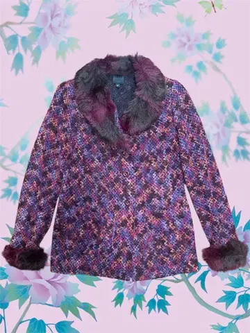 ANNA SUI 퍼 부착 자켓