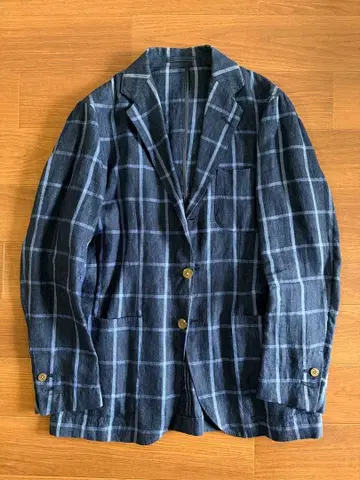 SUIT SUQARE ANGELICO 윈도우펜 린넨 자켓