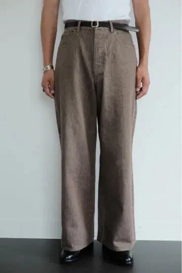 BISOWN BISOWN 와이드 데님 브라운 size2