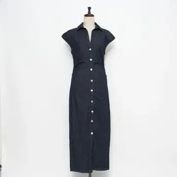 새상품급 ZARA 데님 핏 타이트 원피스 네이비 사이즈 S*QD870