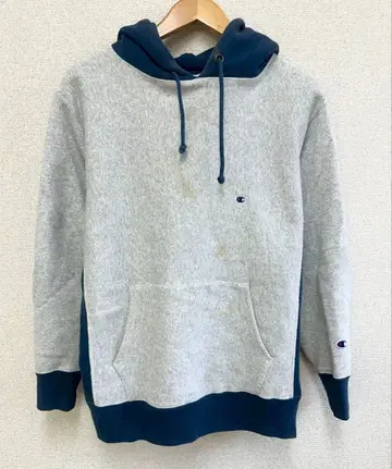 Champion Reverse Weave 파랑 택 풀오버 후드티 S
