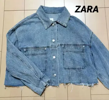 ZARA 데님 자켓 크롭 기장
