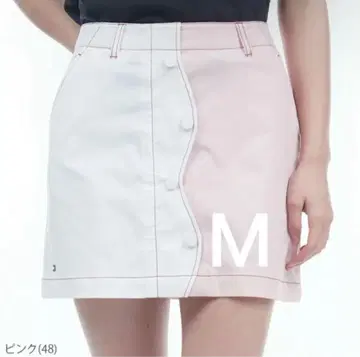 [ 핑크 M ] 타미힐피거 골프 여성용 프론트 버튼 스커트