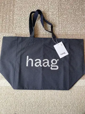 미사용 새상품 한국 [ haag ] 로고 에코백 토트백