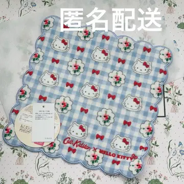 캐스키드슨 키티 스캘럽 타월 손수건 kitty