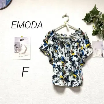 11795-1 에모다 EMODA 꽃무늬 프릴 블라우스 F 올 패턴 페미닌