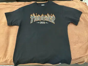 FTC x THRASHER 콜라보 T셔츠 블랙 M사이즈