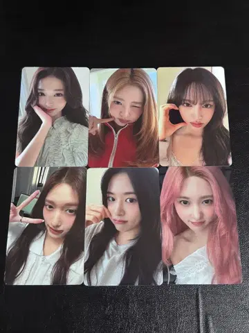IVE LUCID DREAM 회장 한정판 봉입 트레이딩 카드 6종 컴프