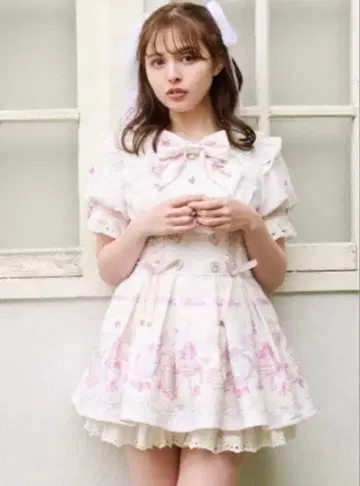 lizlisa 스위트 깅엄 티룸 셋업