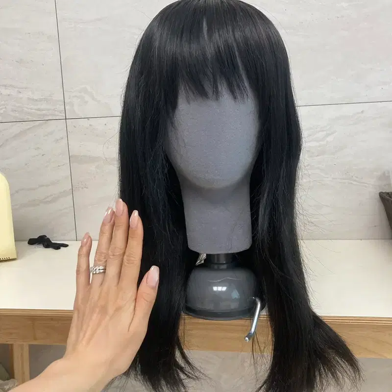 박승철 인모통가발 항암가발 블랙