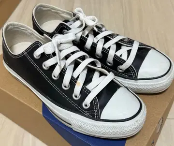 컨버스 올스타 레더 로우컷 블랙 converse