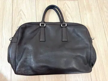 아니아 리 가죽 브리프 케이스 다크 브라운