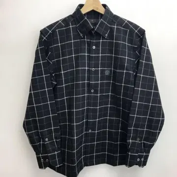 DAKS LONDON 체크 무늬 버튼 다운 셔츠 새상품급