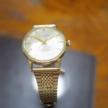 Seiko Crown 수동 와인딩 시계 21석 골드 컬러