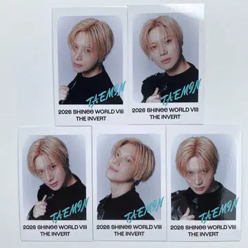 SHINee THE INVERT 랜트 트레이딩 카드 5종 컴프 태민