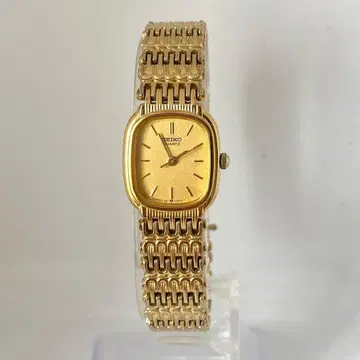 가동 SEIKO 빈티지 손목시계 골드 스퀘어 엘레강트