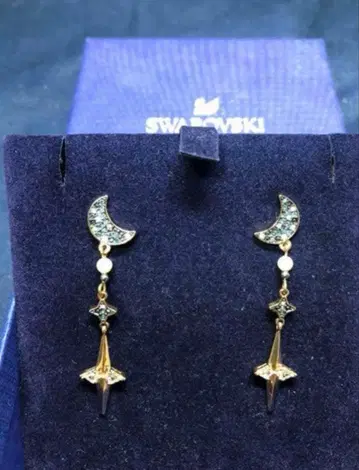 SWAROVSKI 문 & 스타 귀걸이
